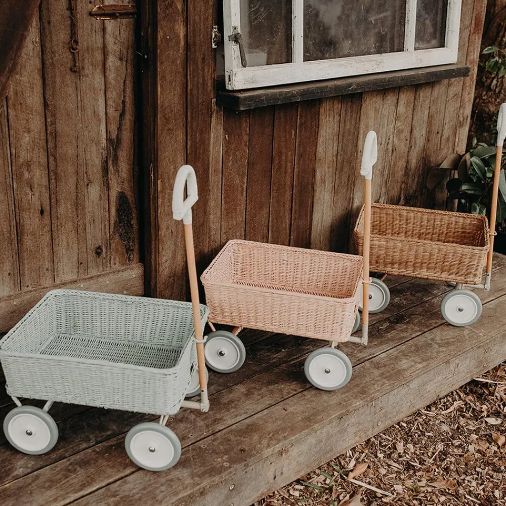 Olli Ella Rattan Wonder Wagon - Rose Outlet
