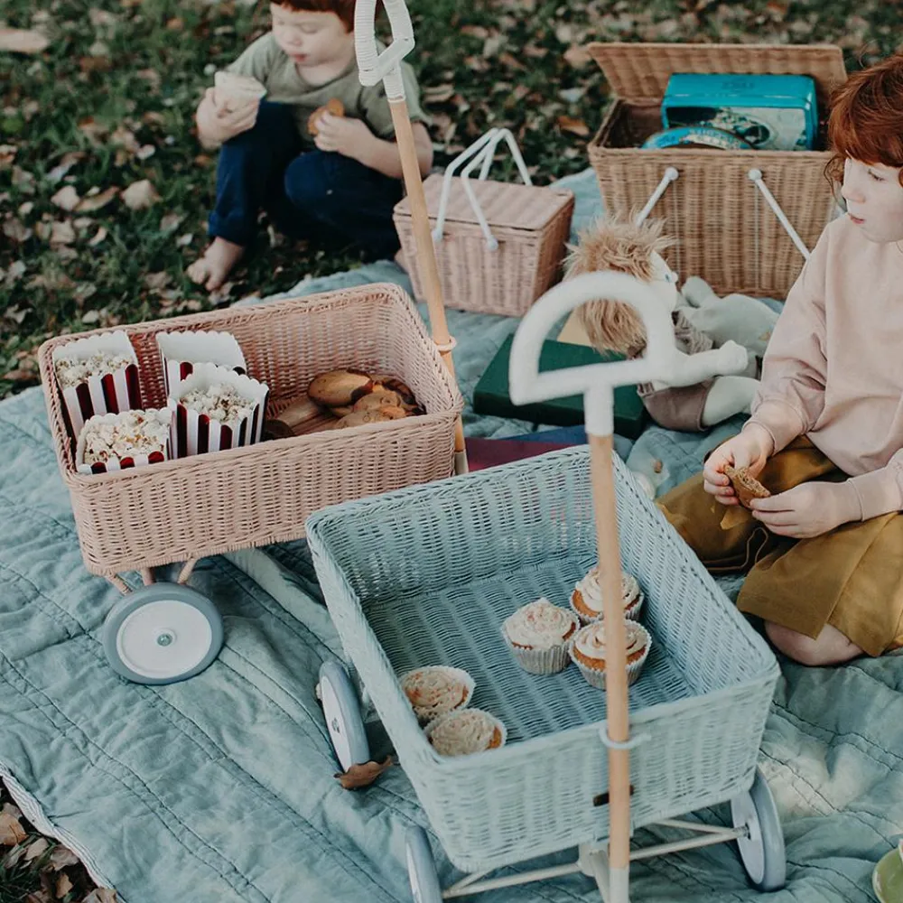 Olli Ella Rattan Wonder Wagon - Rose Outlet