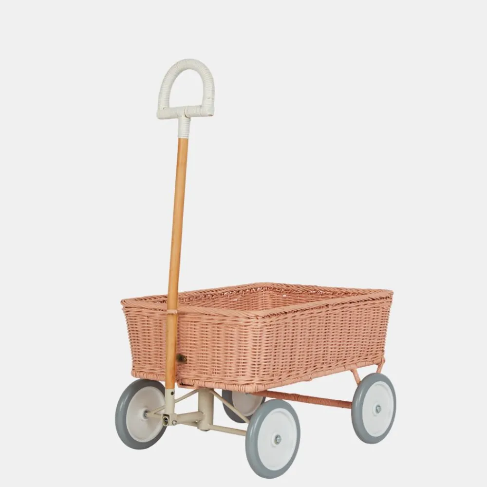 Olli Ella Rattan Wonder Wagon - Rose Outlet