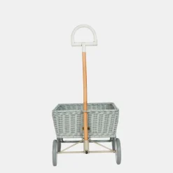 Olli Ella Rattan Wonder Wagon - Vintage Blue Clearance