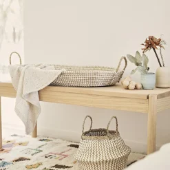 Olli Ella Reva Seagrass Changing Basket - Natural Online