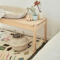 Olli Ella Reva Seagrass Changing Basket - Natural Online