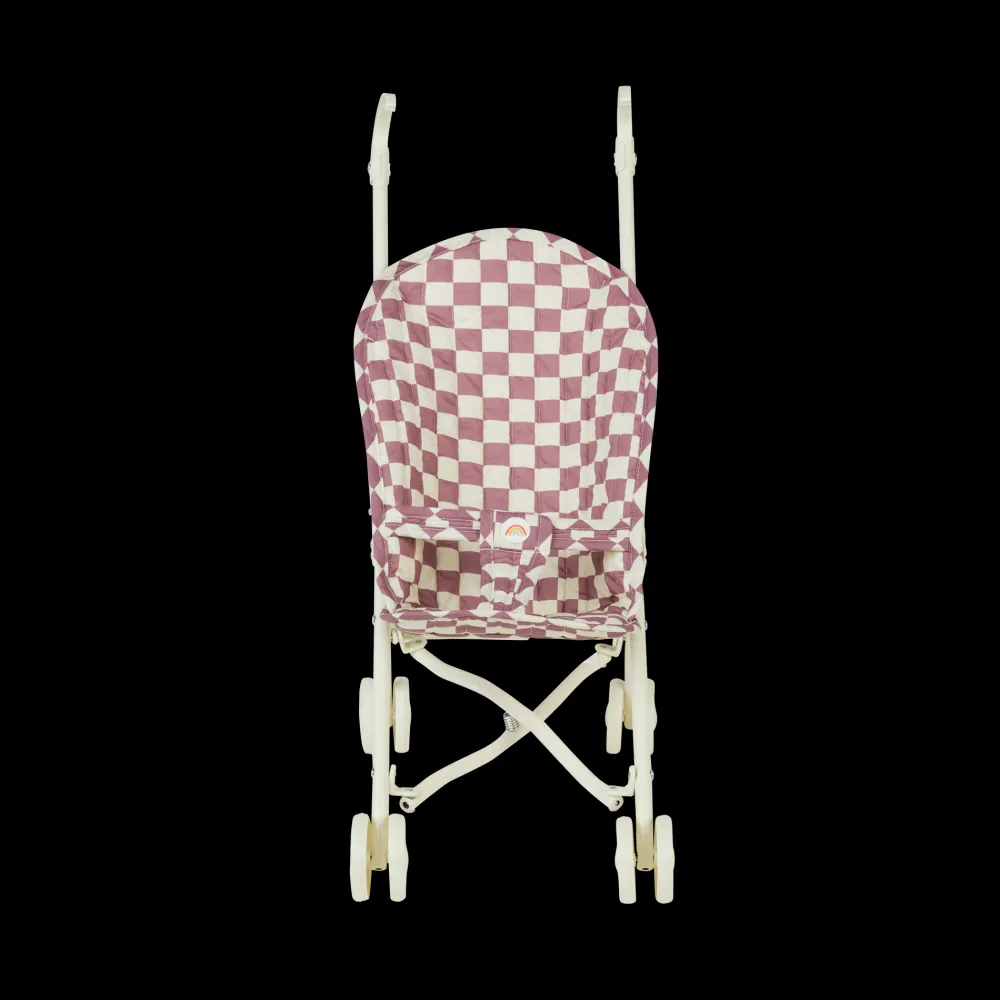 Olli Ella Sollie Stroller - Plum Check